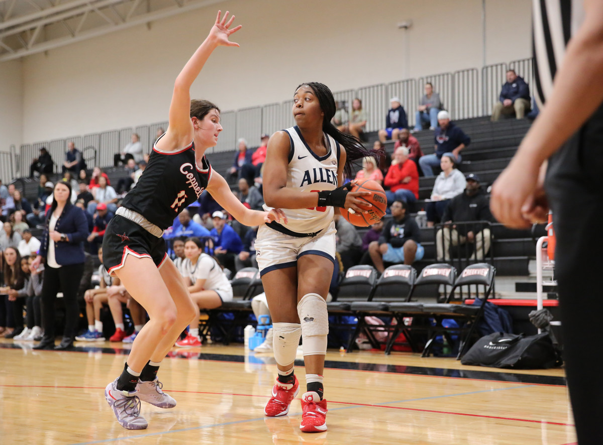 Coppell Allen Texas 6A UIL girls basketball bi-district playoffs 021323 Brian McLean 23